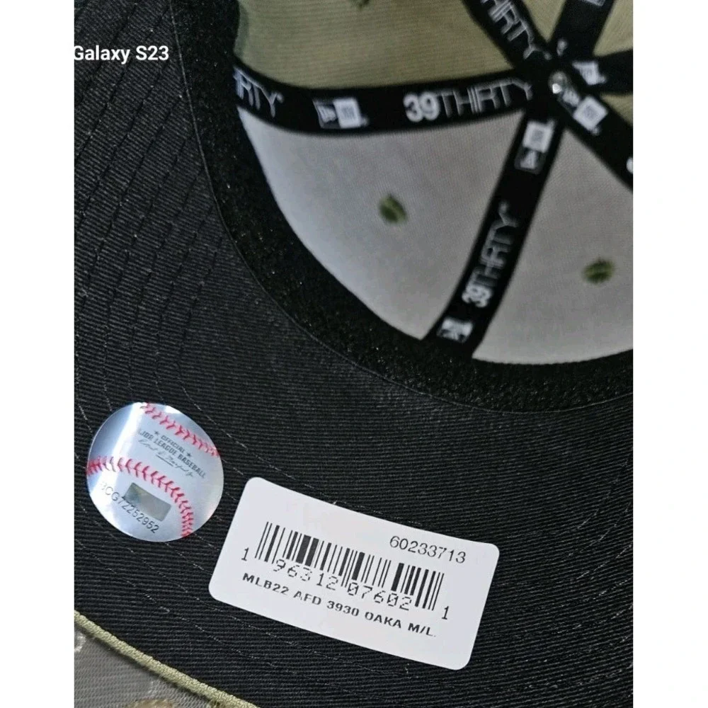 New‎ Era 39Thirty Oakland Athletics A's 2022 Armed Forces Day Camo Hat Mens M/L